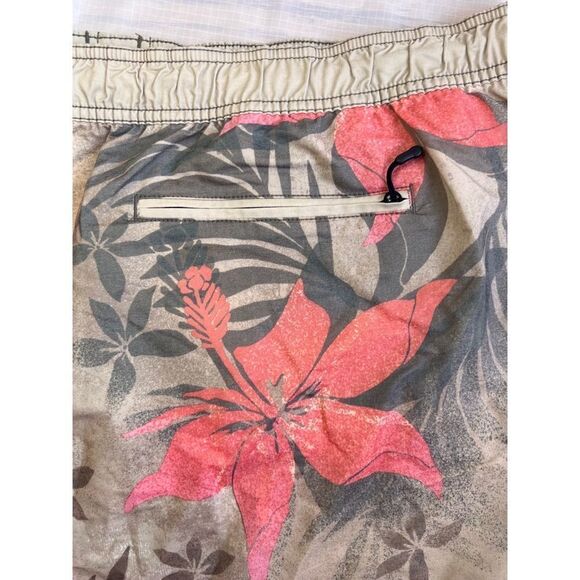 ROUNDTREE & YORKE CARIBBEAN TAN PINK TROPICAL SWIM SHORTS TRUNKS 4XB 4XL NWT - Picture 5 of 8